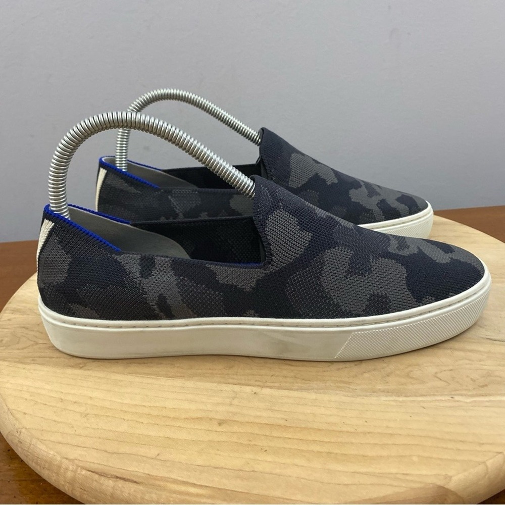 Rothy's The Original Slip On Sneaker Shoe in Grey‎ Camo Women's Sz 8 Comfort
